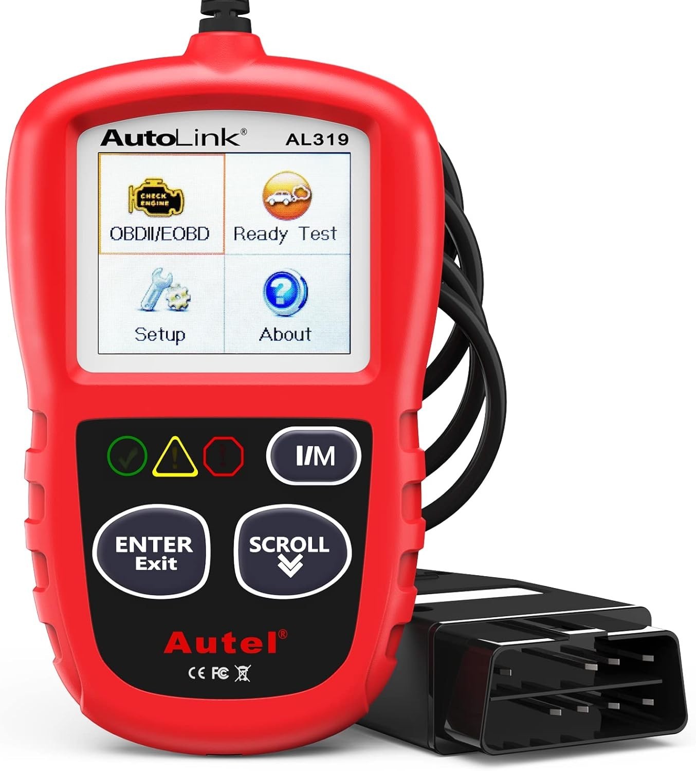 Professional Scanner AL319 Code Reader, Enhanced Check and Reset Engine Fault...