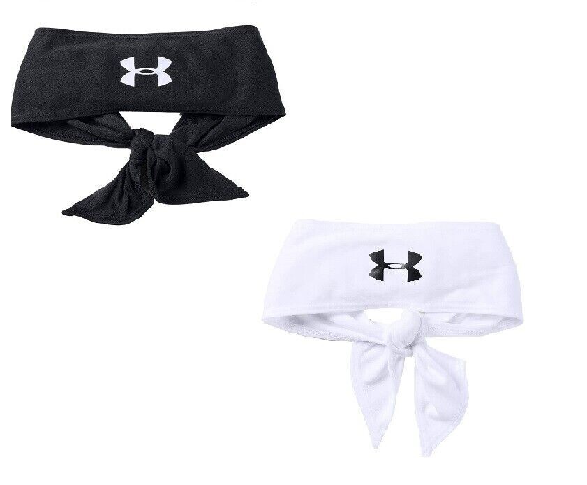Under Armour Men Woman Unisex Adult Tie Headband White or Black 1323968 NWT UA