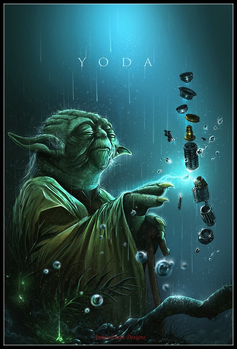 Yoda 4 - Chart Needlework DIY DMC Counted Cross Stitch Patterns