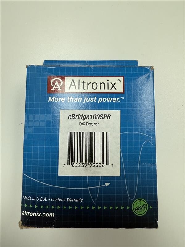Altronix EBridge100SPR EoC Single Port Receiver 100Mbps PoE/PoE+/Hi-Po [CTOKT]