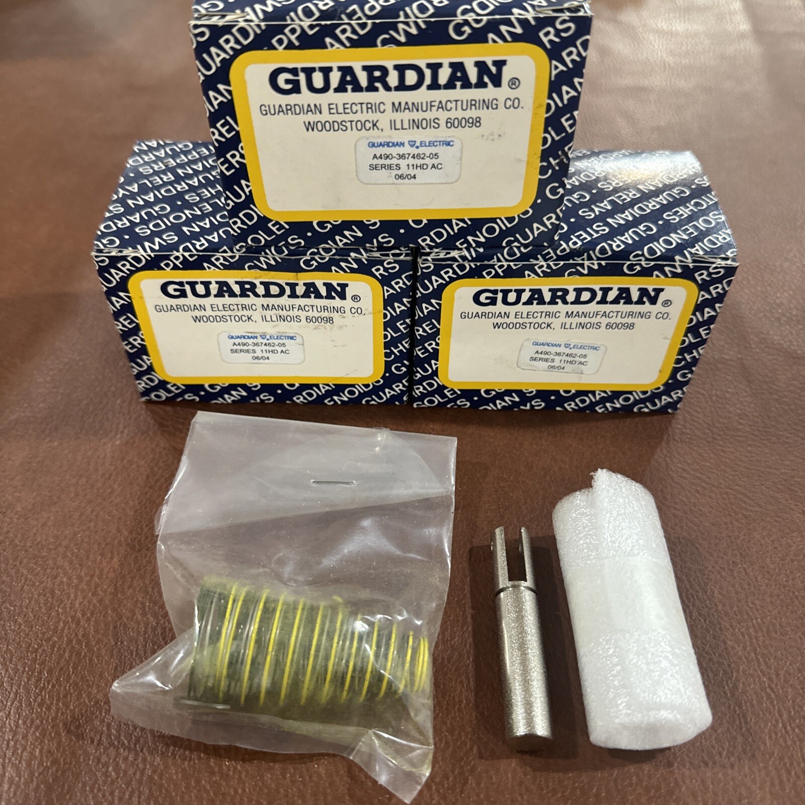 3x Guardian A490-367462-05 SOLENOID SPRING KIT 3 SPRINGS 1 PLUNGER #B12