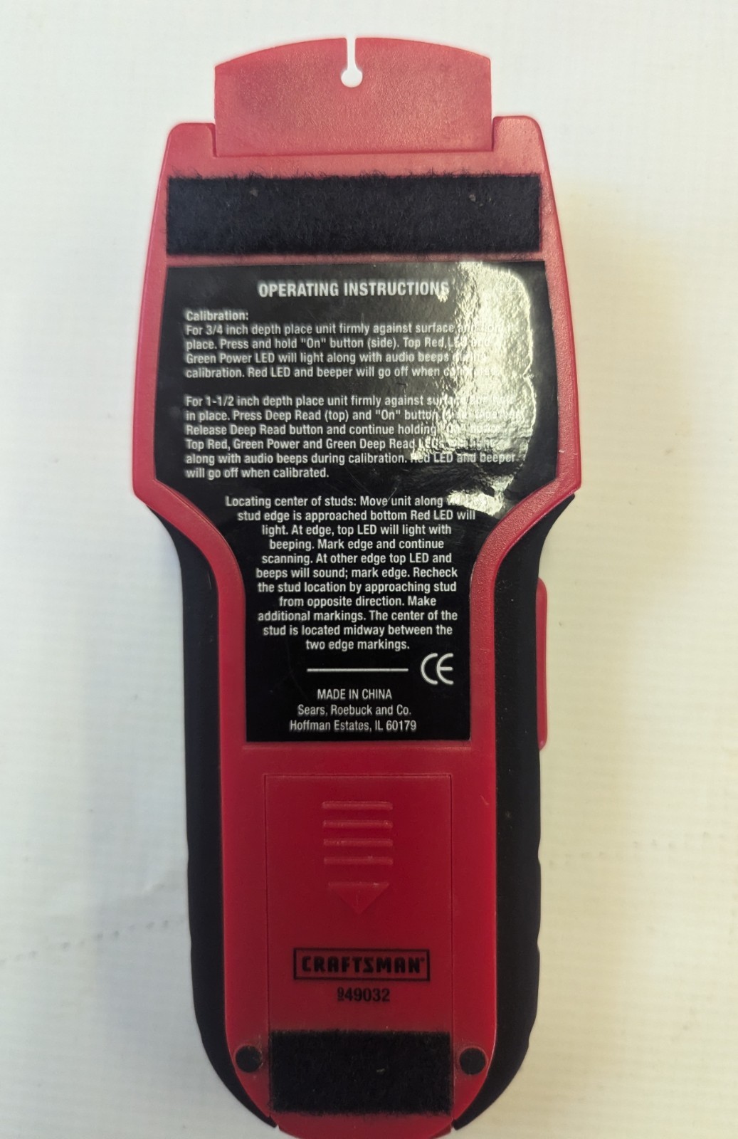 Craftsman Stud Finder 3/4-Inch Depth