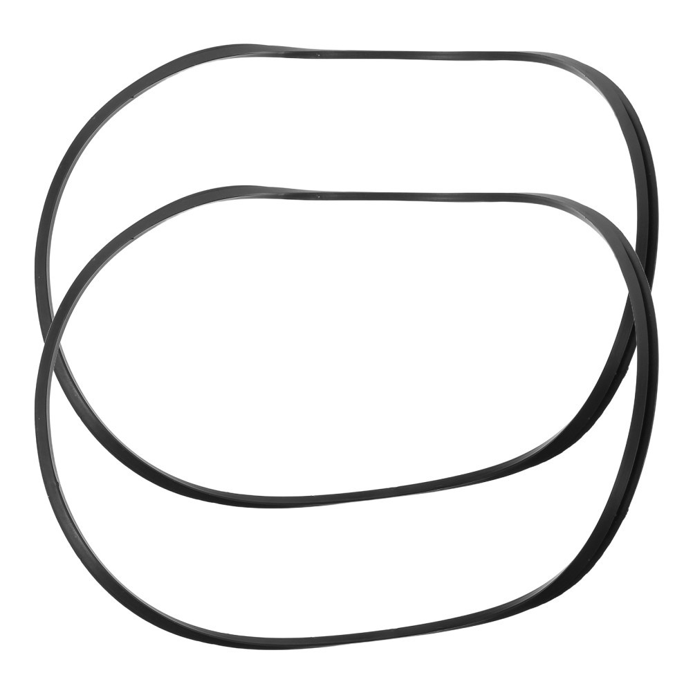 2pcs Bar Stool Base Protector Ring, Non-Slip Black Chassis Pad, 38.5cm/15"