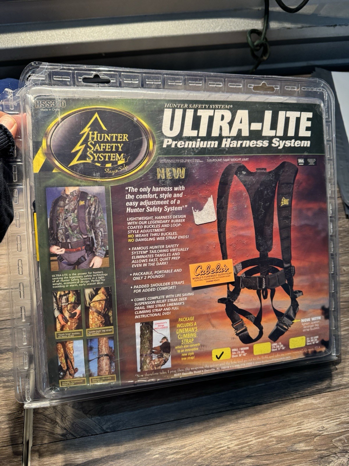 Hunter Safety System HSS-310 Ultra-Lite Premium Harness S/M 300lb Max-NEW