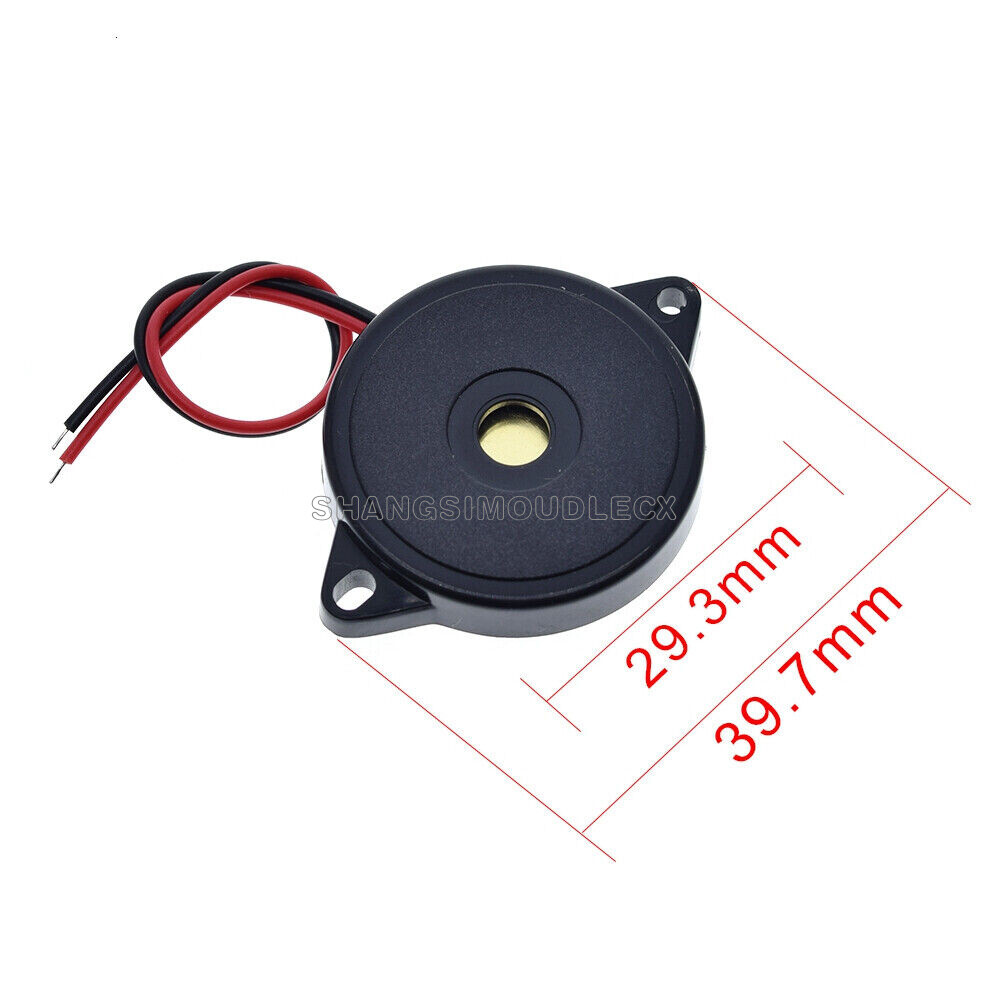 5pcs 30X5.5MM AT3040 Enclosed Piezo Passive Buzzer Element W/Wires