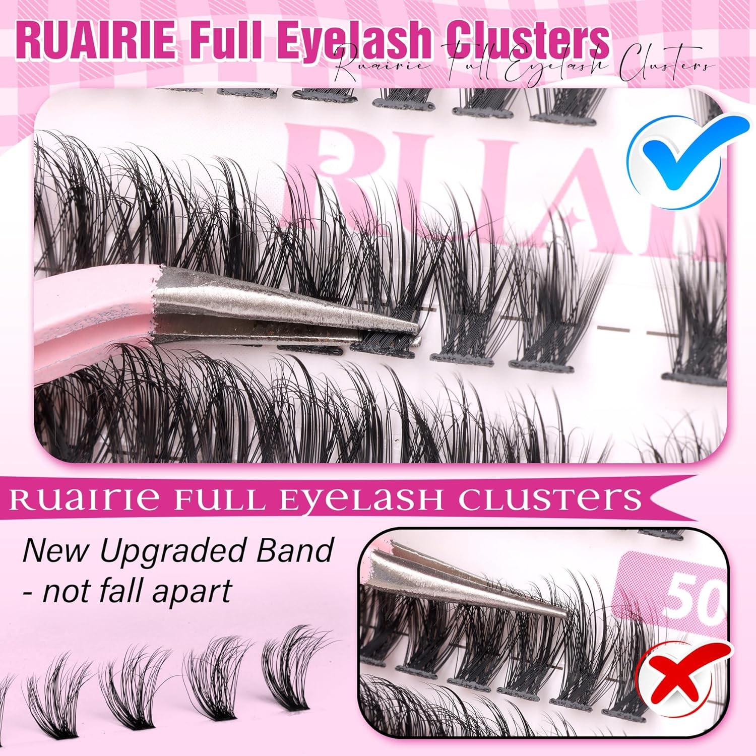 Lash Clusters Kit 280pcs Extension 8-16MM Full Eyelash Black