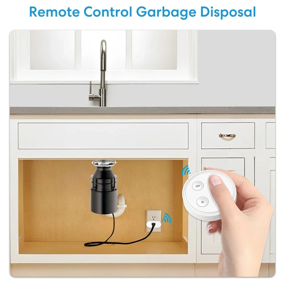 didikit Garbage Disposal Wireless Switch Kit, Sink Top Waste Disposal On/Off ...
