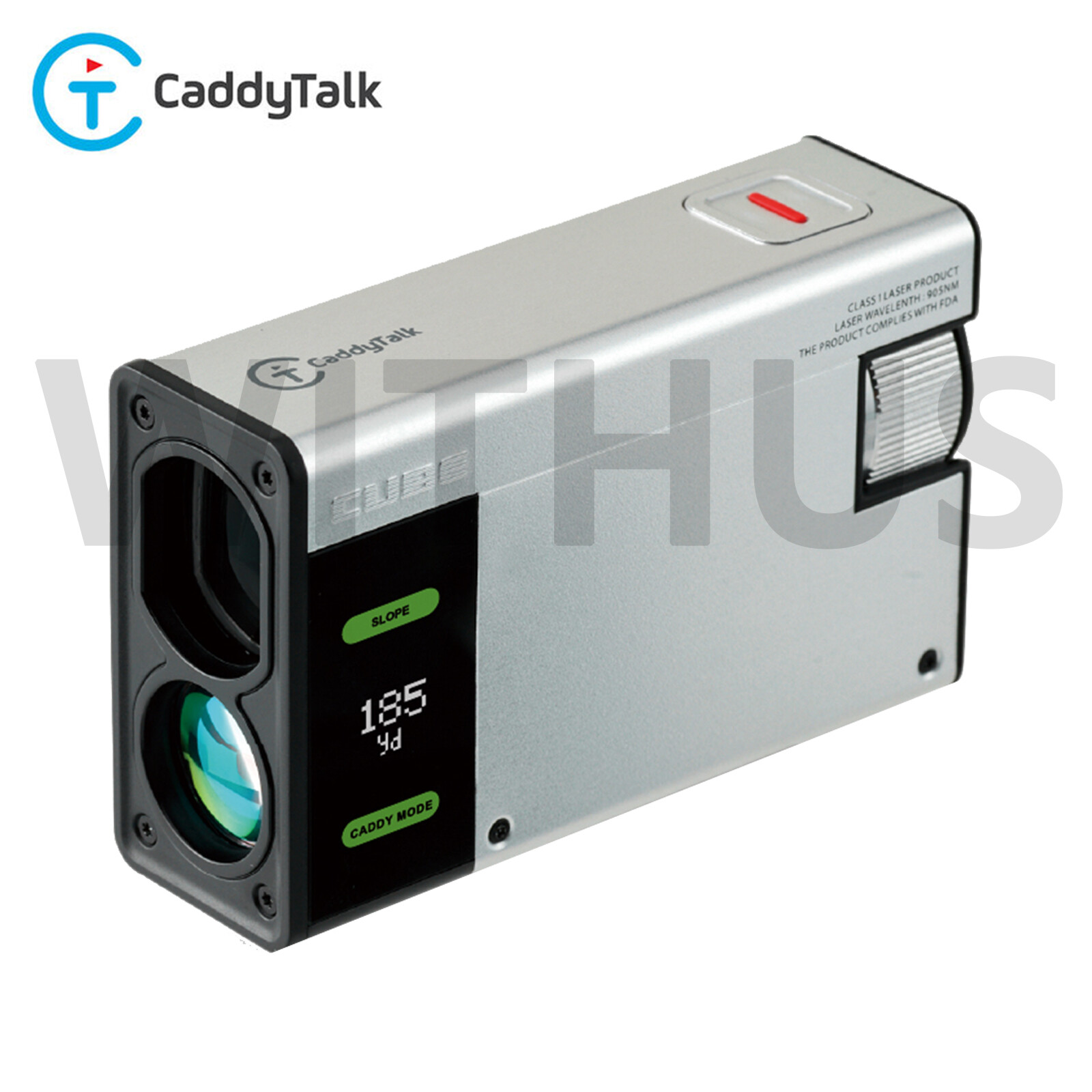CaddyTalk CUBE Laser Golf Rangefinder Golf Distance Meter 4 Colors - Tracking