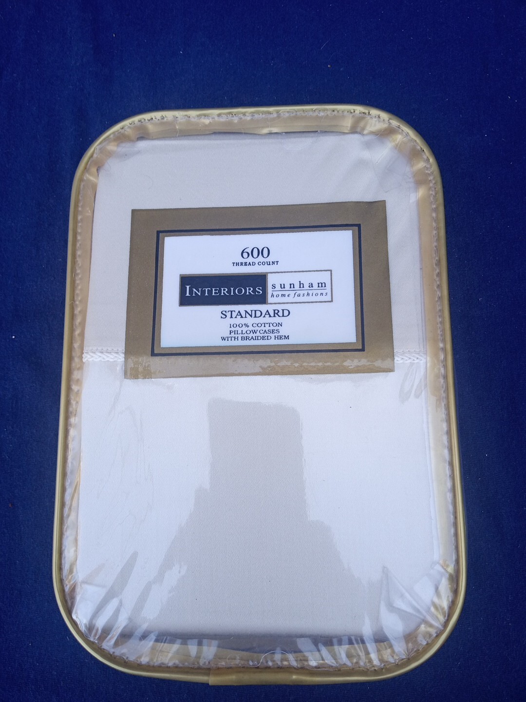 Sunham Interiors Pillowcases Pr Standard Pearl NIP