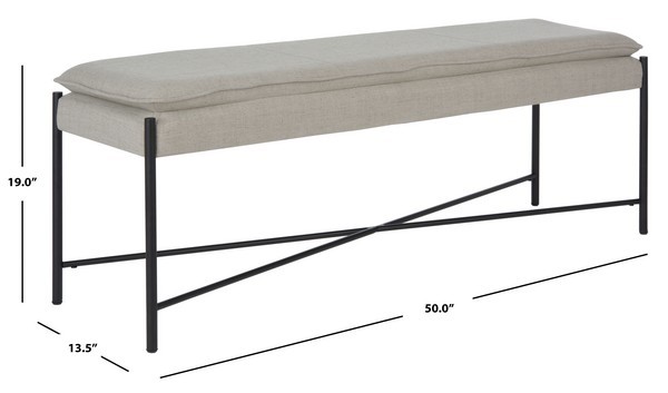 Safavieh KARA CUSHIONED X BENCH, Reduced Price 2172779164 BCH6402C