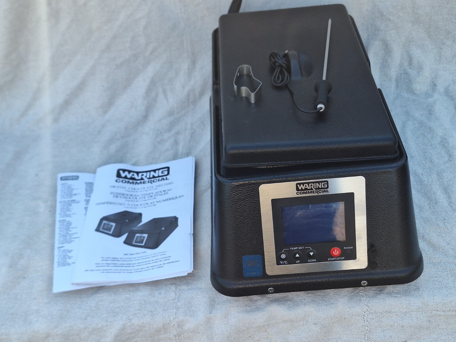 Waring Commercial WCM3 Chocolate Maker Used Once Includes Probe, Clip, Paperwork