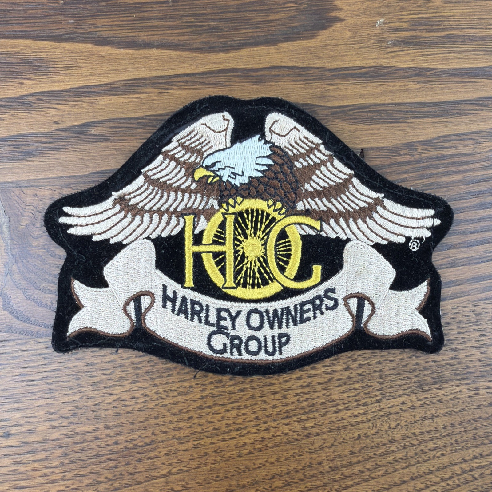 Vtg HOG Harley Owners Group Logo Jacket Vest Patch Harley Davidson