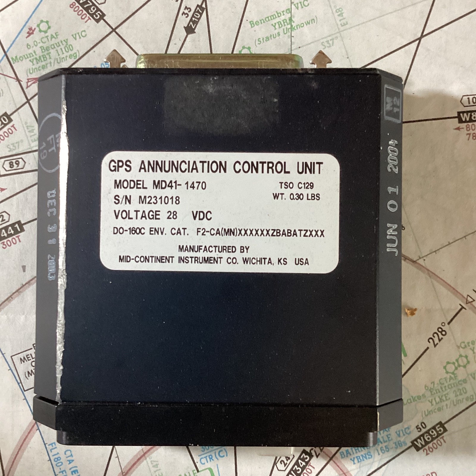 MD-Continent GPS Annunciation Control Unit P/N MD41-1470