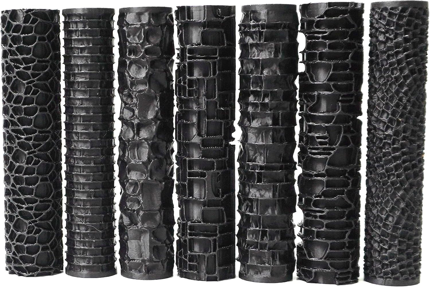 7Pcs Texture Roller Set Tabletop Terrain Road Pattern Tool for Miniature Crafts