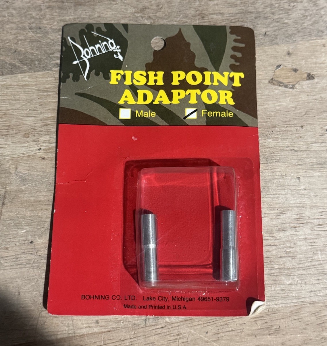 Bohning Fish Point Adaptor Female Adaptor New - Fishing Supplies Accessory