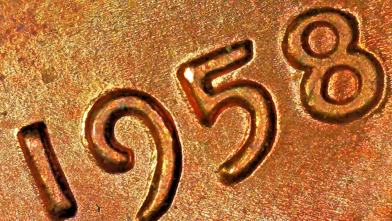1958 wheat penny error DDO RPM