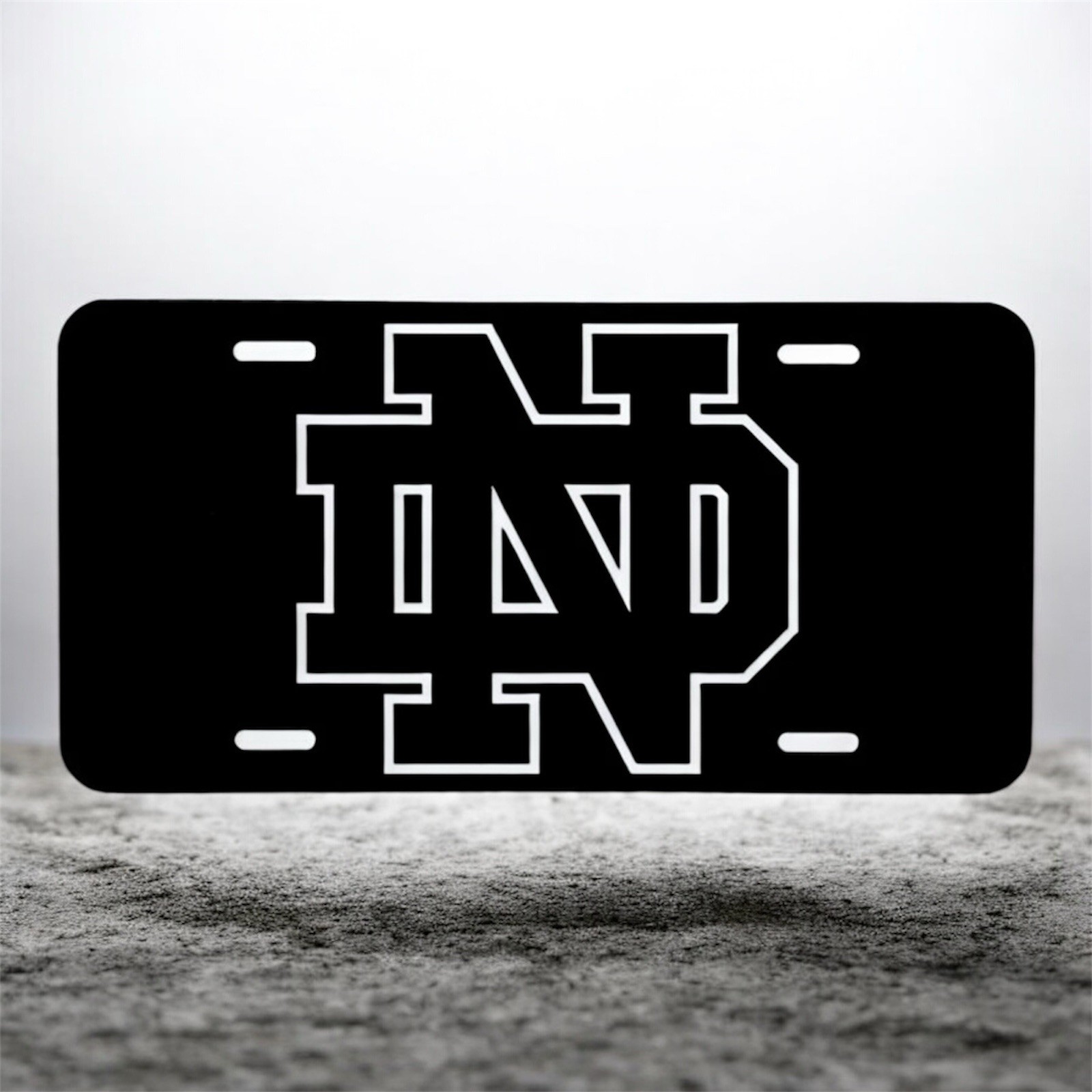 Notre Dame! Laser Engraved Front License Tag!! Looks Great!!