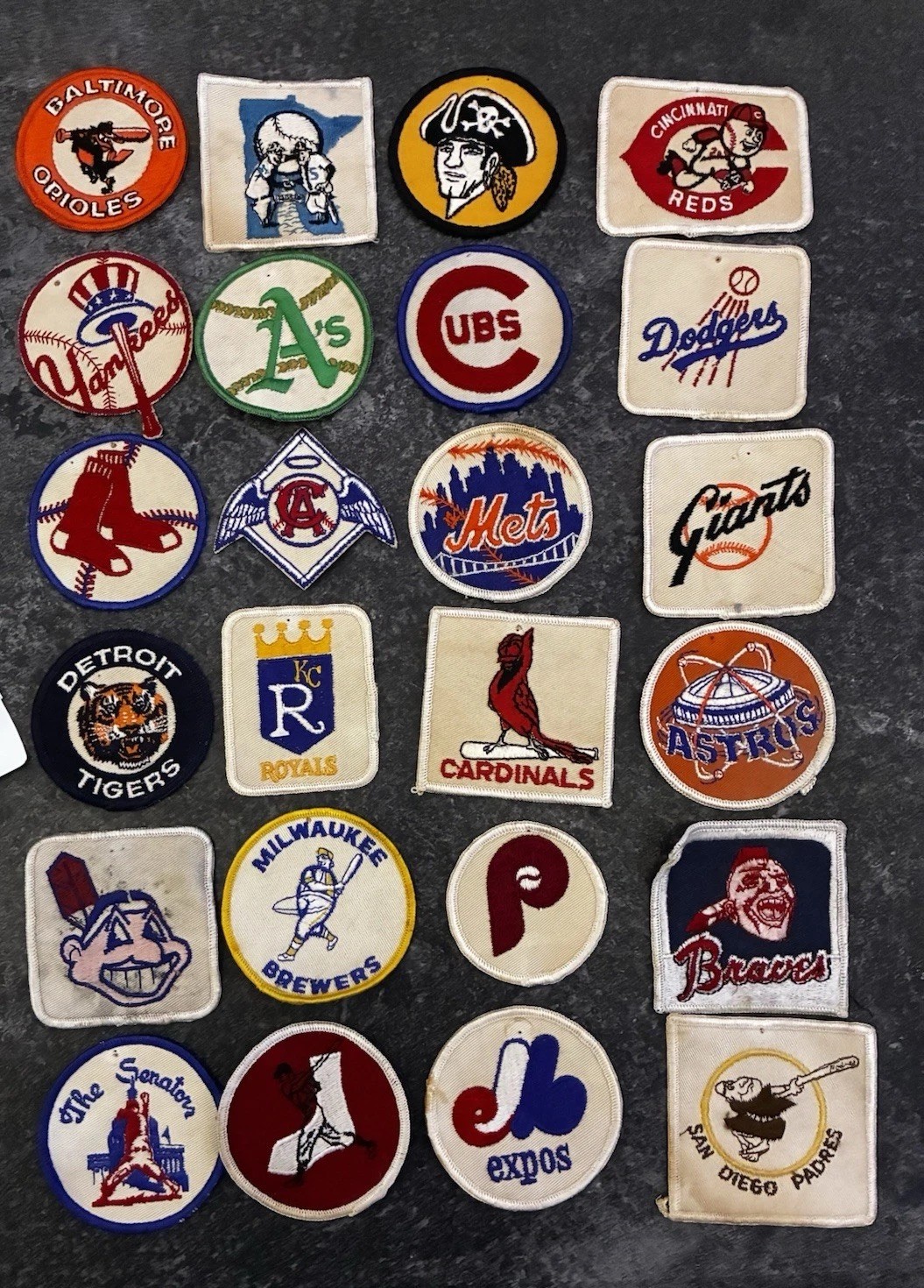 1970s MLB Patch Set - Complete 24 Teams!!