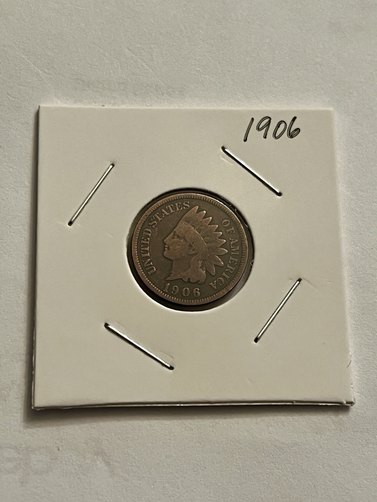 1906 Indian Head Cent BN1478 - Sharp Detail