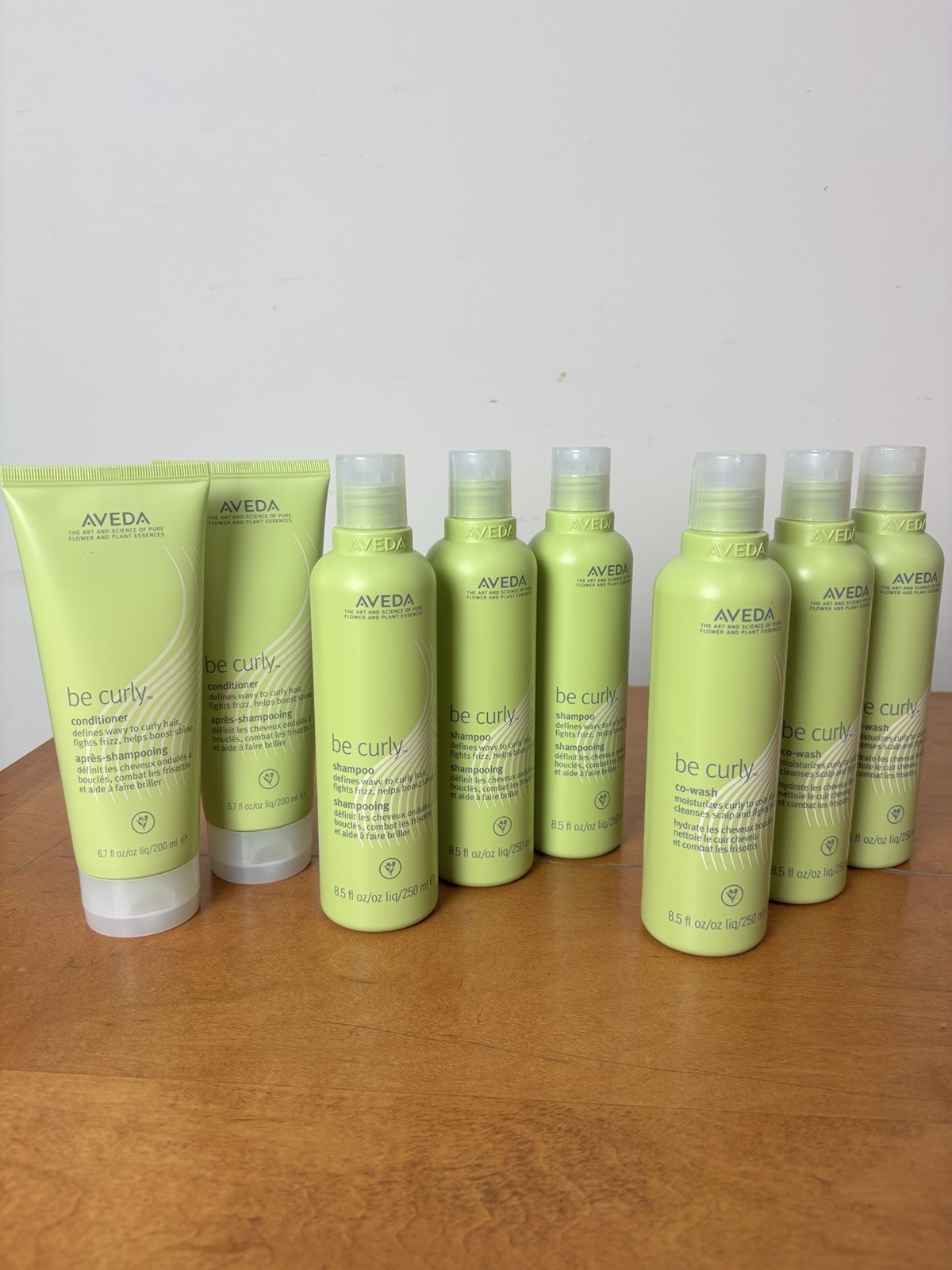 NEW Aveda Be Curly Hair Care Bundle 8 Pc Shampoo Conditioner Co-Wash