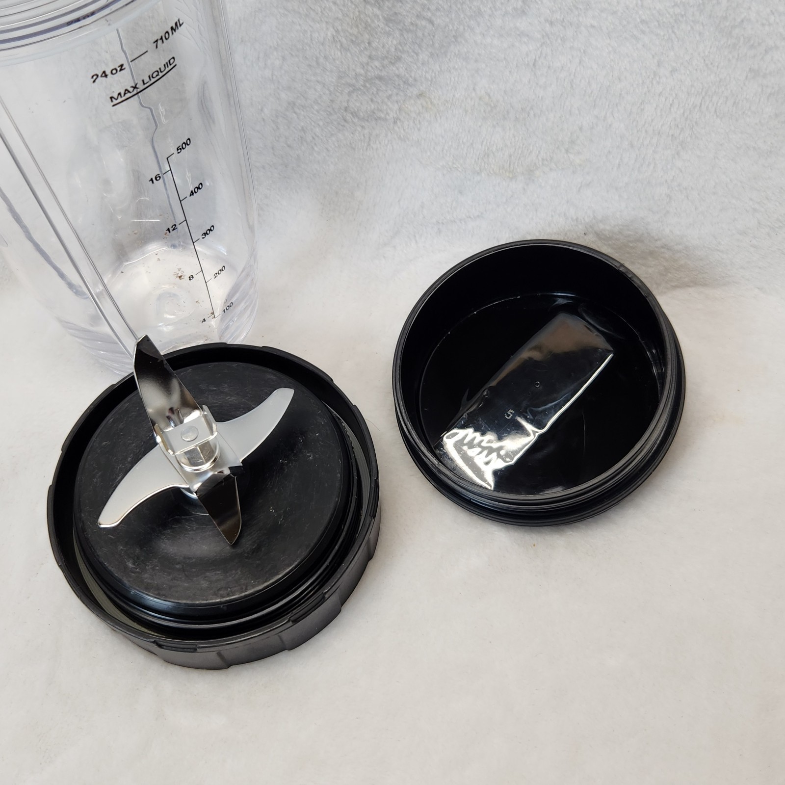 Nutri Ninja 24 Oz Single Serve Blender Cup Blade Assembly Lid Replacement OEM