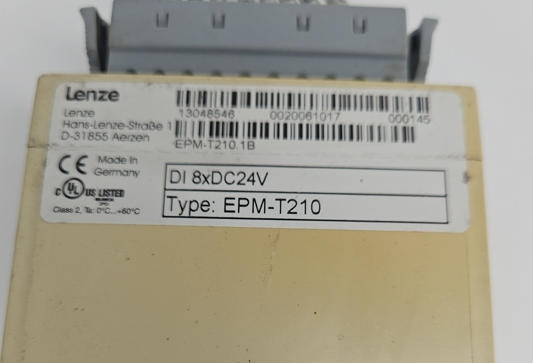 Lenze EPM-T210 DI 8xDC24V Input Output I/O Digital Module Unit Automation