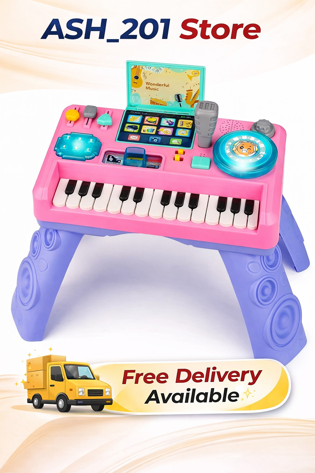 Learn Baby and Toddler Toy Mix and Learn DJ Table Musi