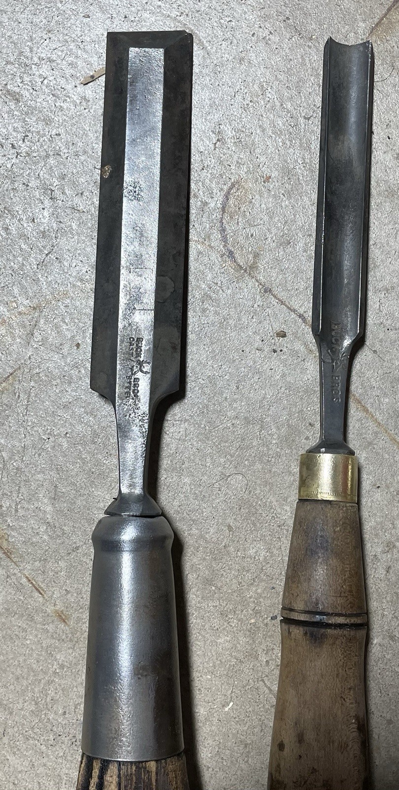 3 VTG Buck Bros. Woodworking Chisels