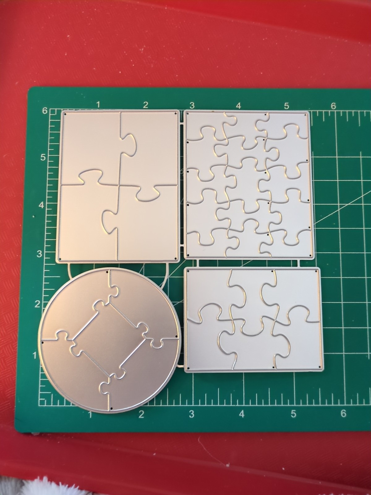 Thin Metal Die Cut Tool 4 Sizzix Puzzle 4 Design Easy To Hard Classroom Photos