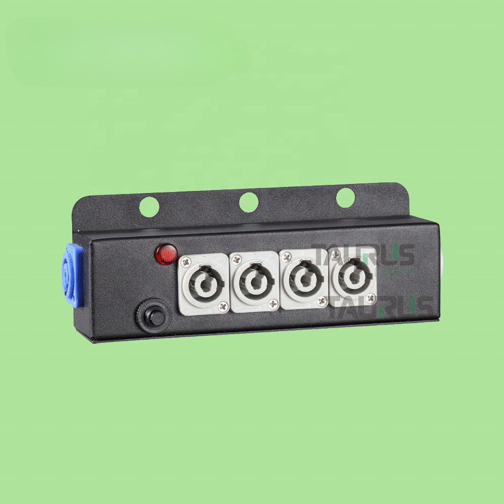 Stage Equipment 4 Powercon Output Box 20A Distribution Power Box