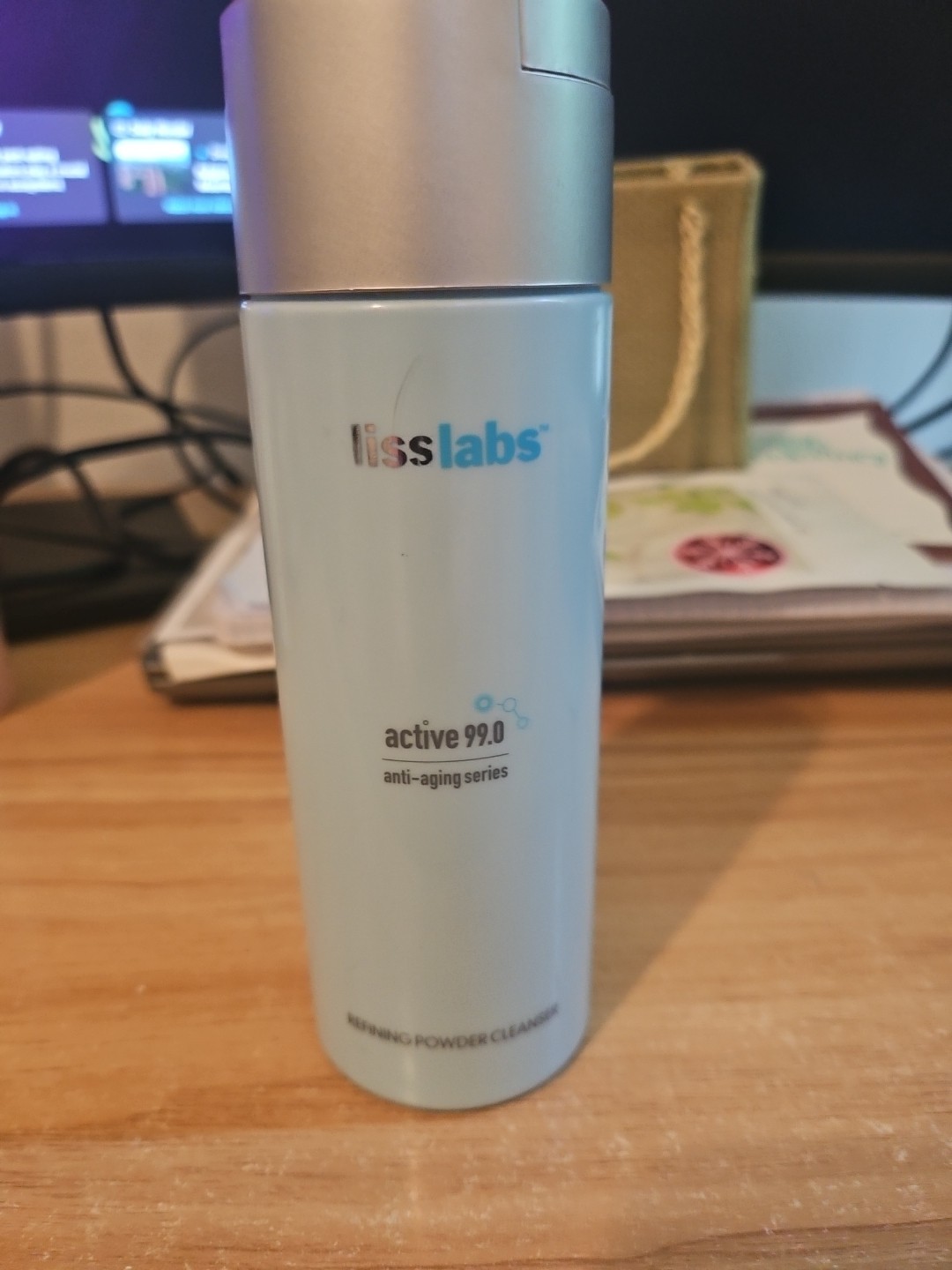 NIB Bliss Labs Active 99.0 Anti-Aging Series Refining Powder Cleaner 4.2 oz