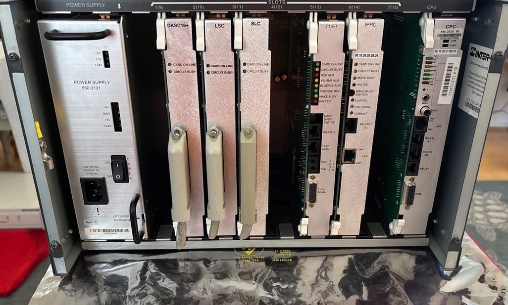Inter-tel Axxess CPC 550.2030 Phone Card 128 System Complete