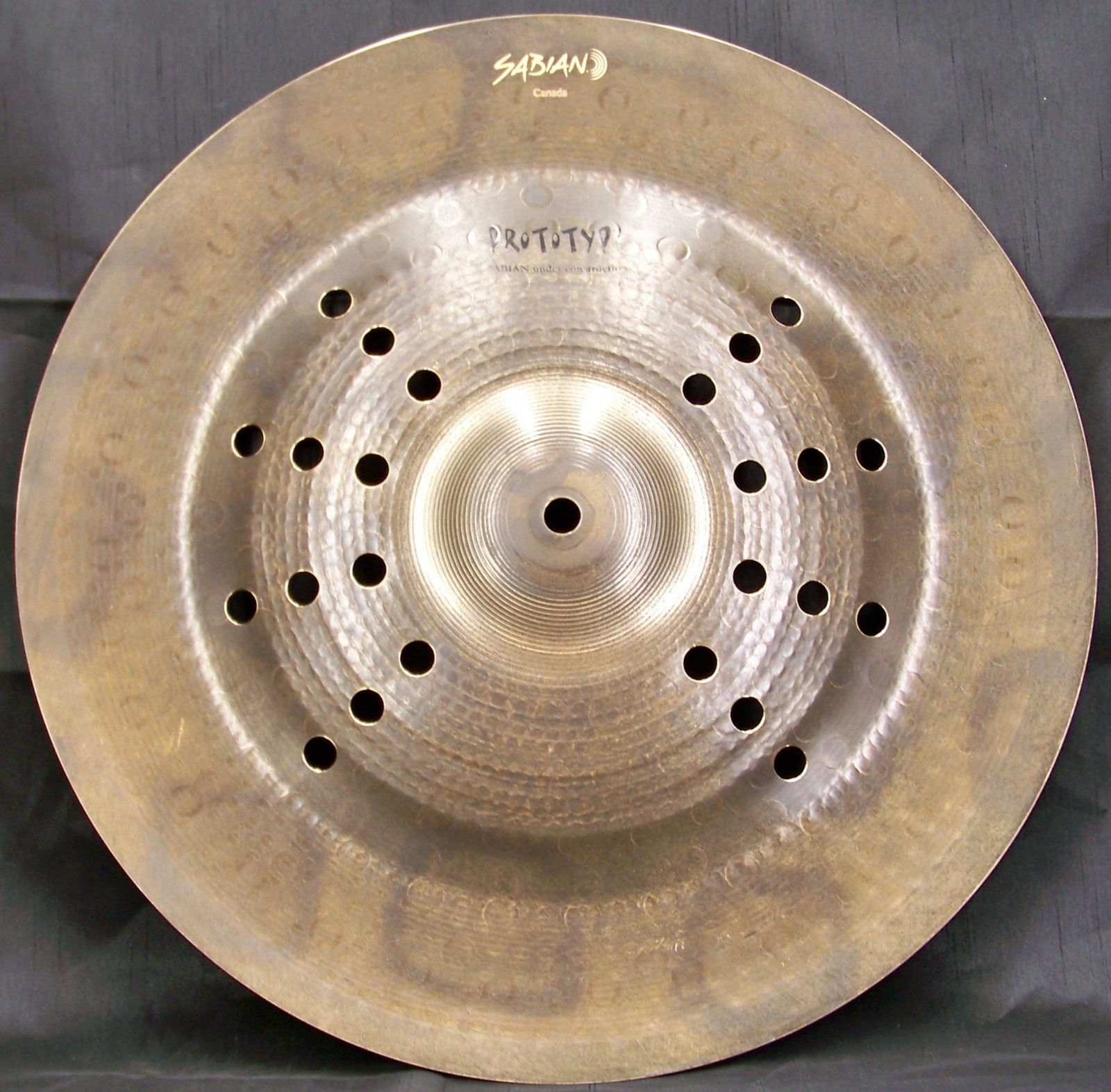 Sabian Prototype Stratus 16" Raw Aero China Cymbal/New-Warranty/993 Grams