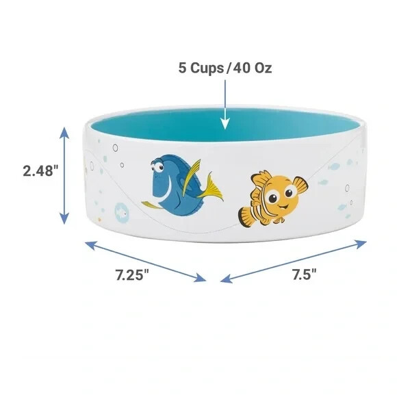 New Finding Nemo ceramic dog cat bowls