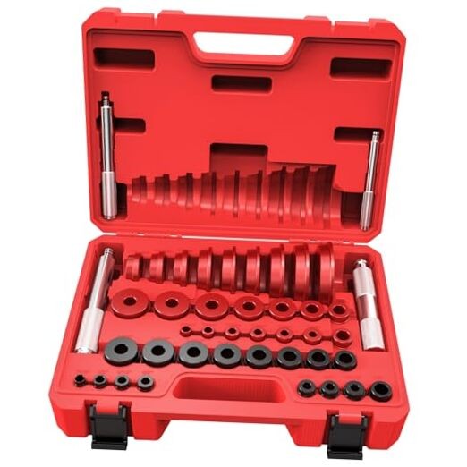 43 Piece Bearing Press Kit, Bearing Race & Seal Driver Set, Professional Seal