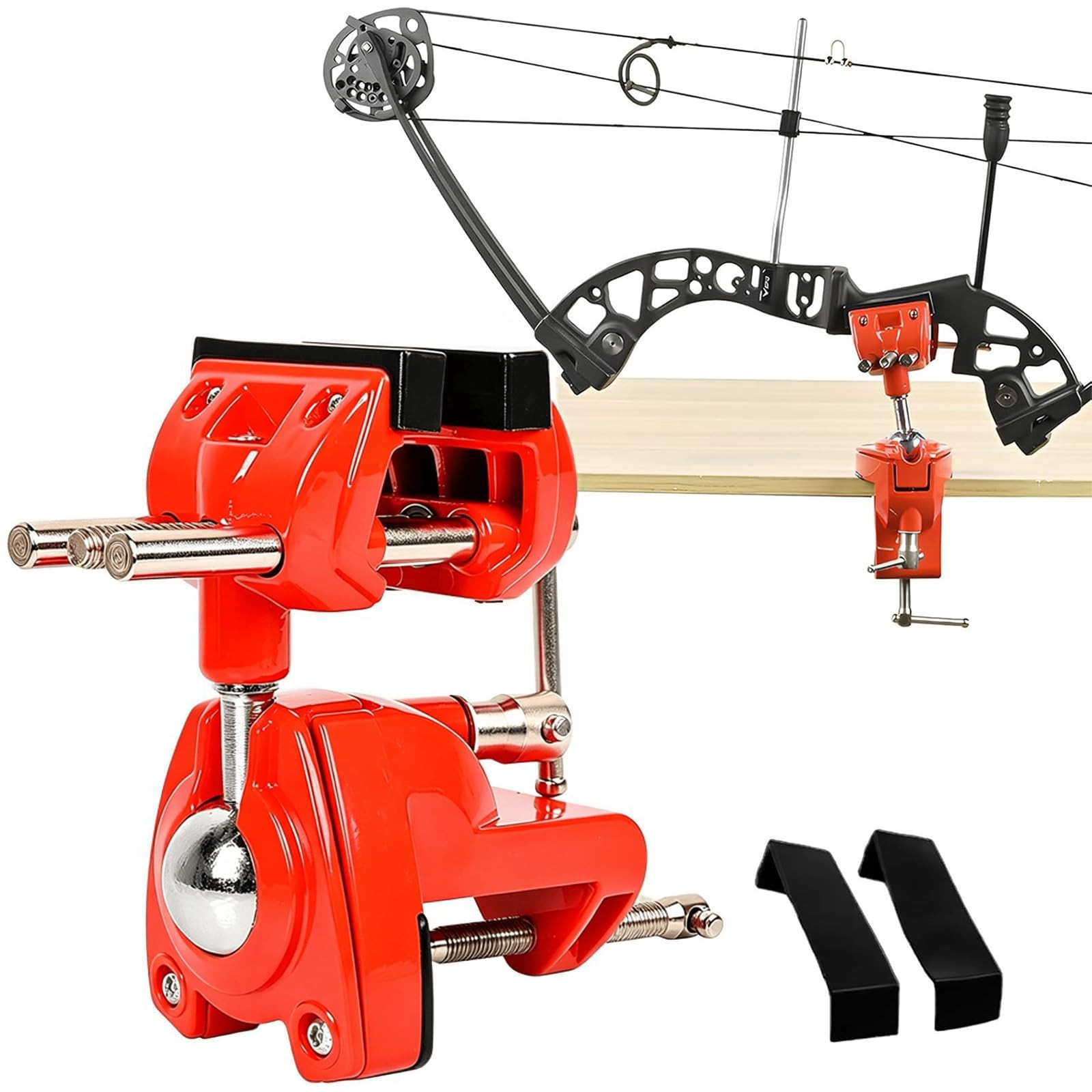360° Rotating Universal Bow Vise - Adjustable Tool for Compound/Recurve Bow Tuni