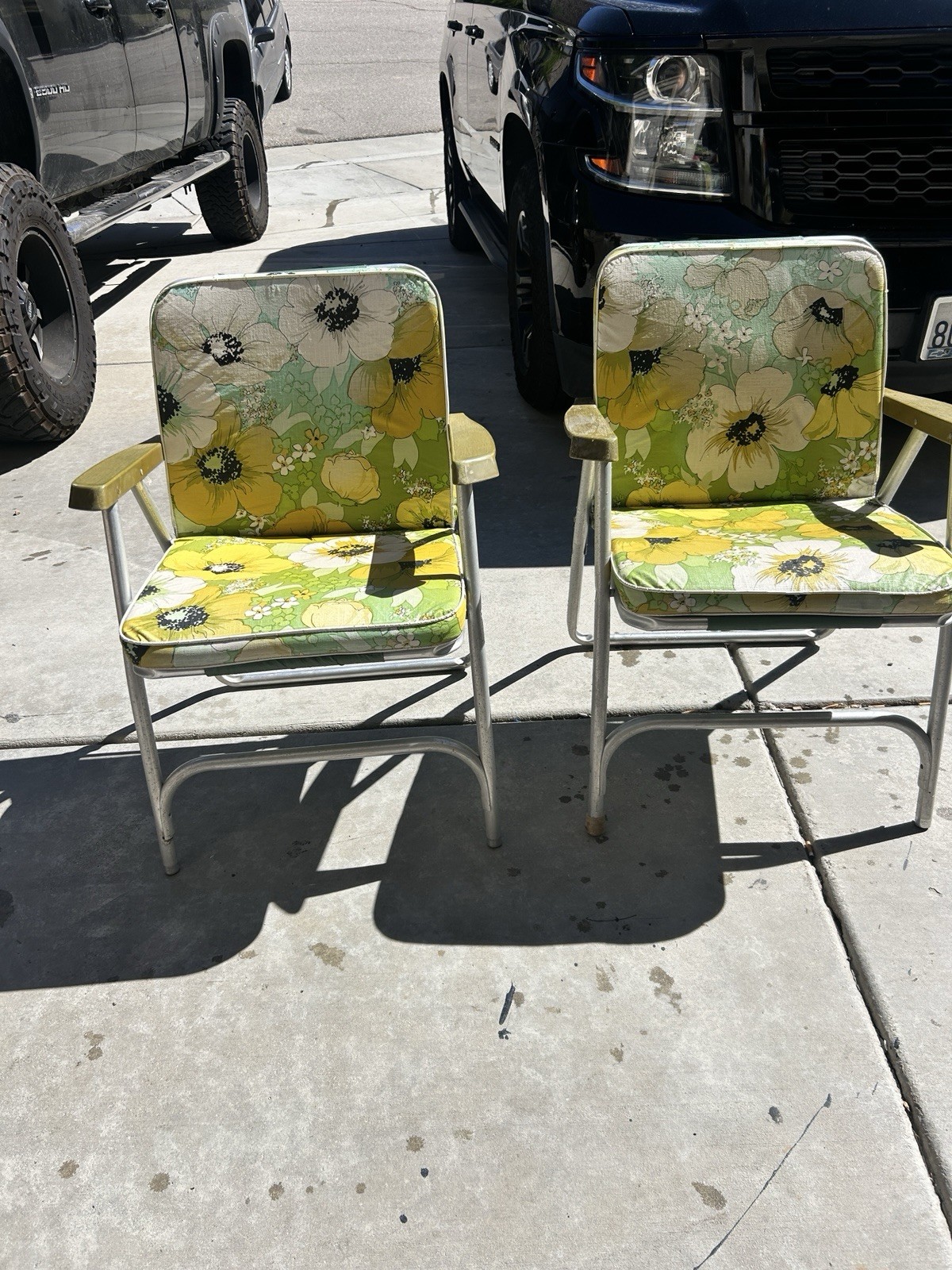 2 Vintage Finkel Aluminum Folding Chairs(1960’s)
