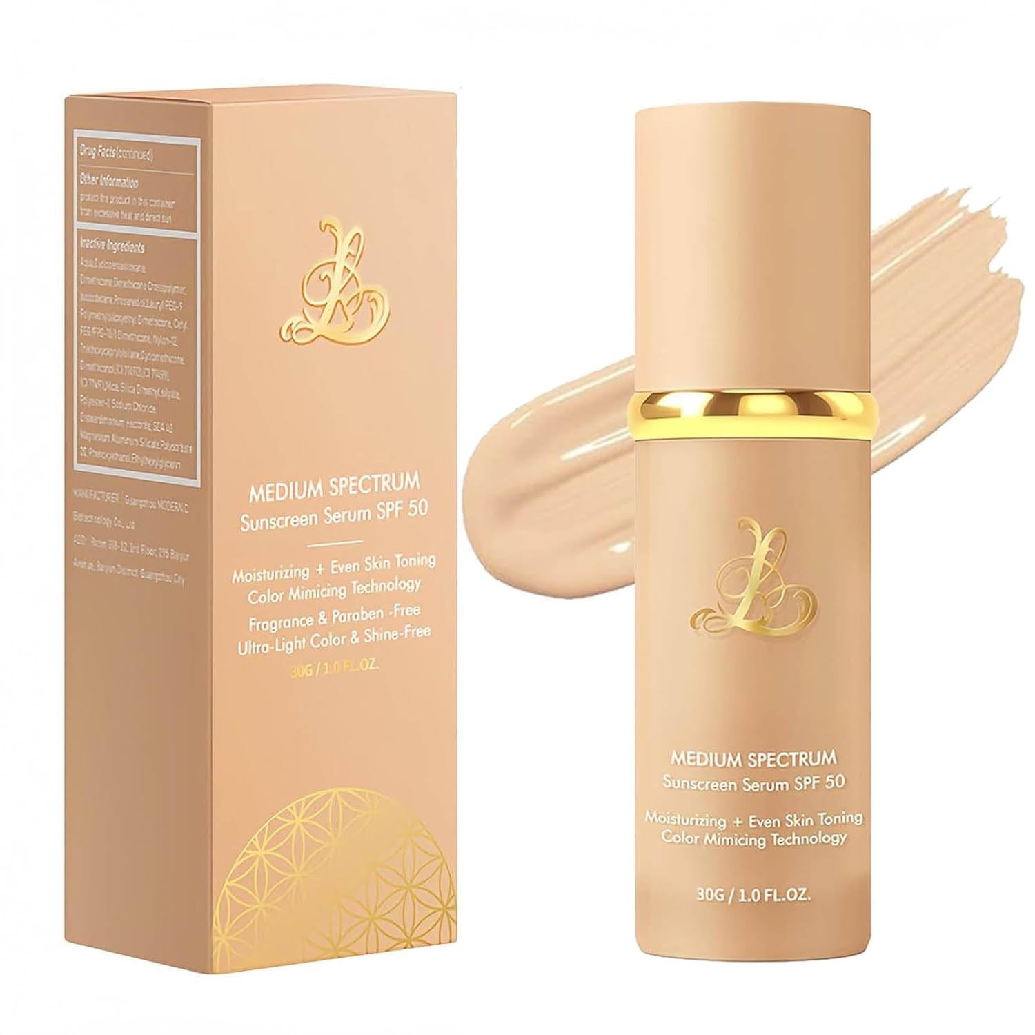 lightweight 4 In 1 Color Changing spf 50 Foundation, Medium Spectrum  waterproof