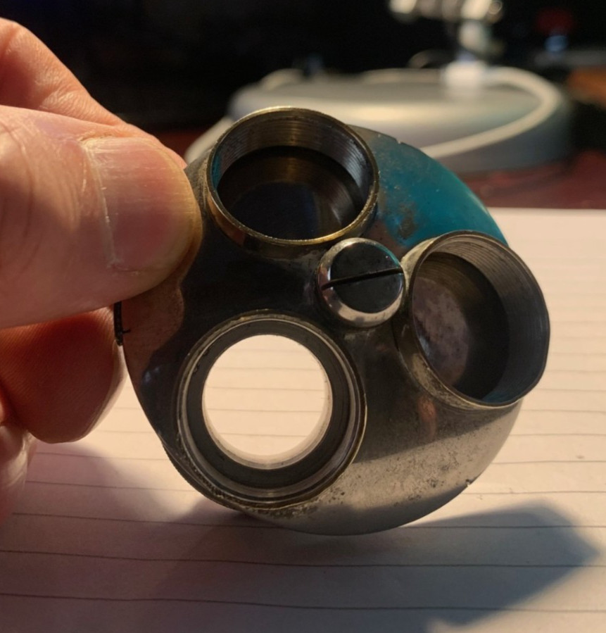 Vintage Microscope Triple Turret Objective Changer - Unbranded