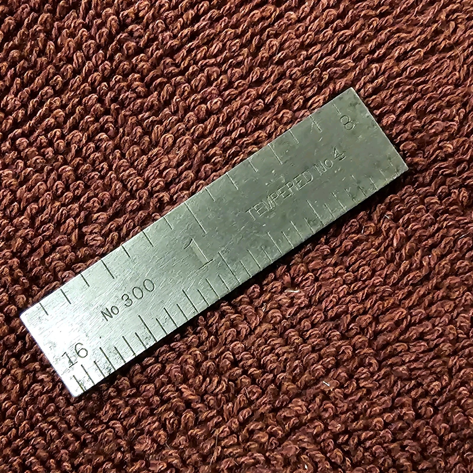 Vintage L.S Starrett No.300 Tempered 2" Rule