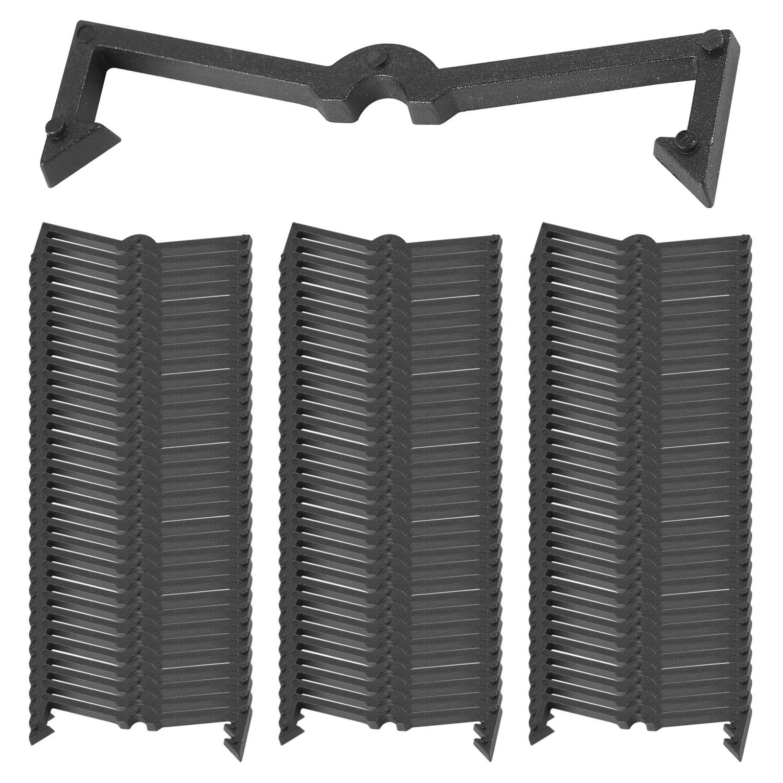 100 Pieces of Plastic Pegboard Hook Lock Pegboard Display Hook Storage Rack T8U4