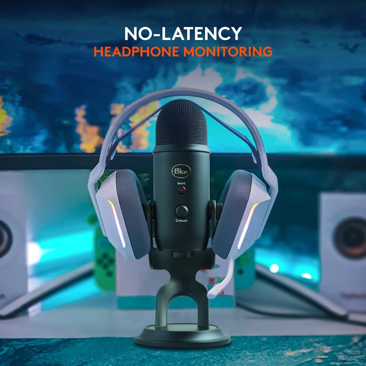 Logitech for Creators Blue Yeti USB Microphone for Multi-Pattern Blackout
