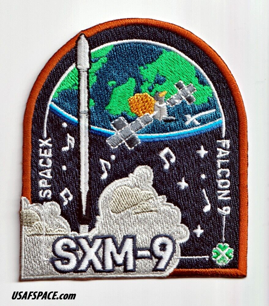 Authentic SXM-9 SPACEX FALCON 9-CCSFS-Launch-SATELLITE Mission Employee PATCH