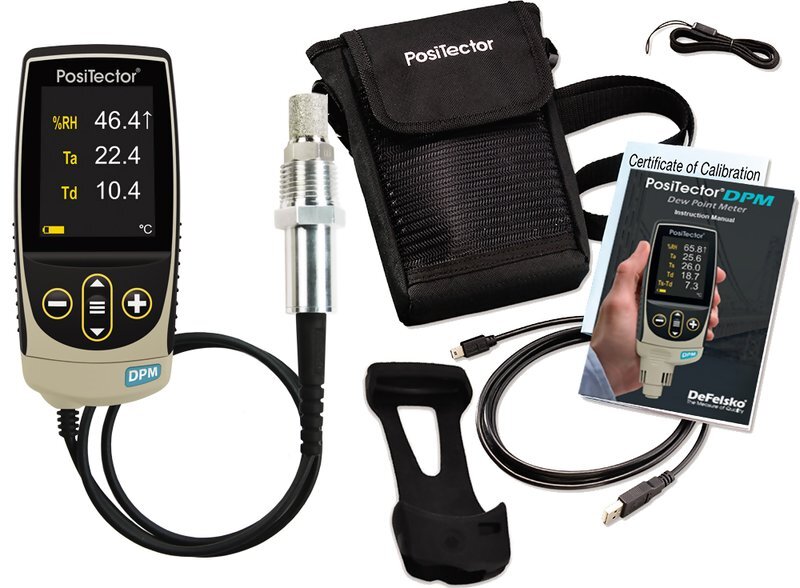 DeFelsko DPMD1-G PosiTector Standard Dew Point Meter with PRBDPMD-C Probe