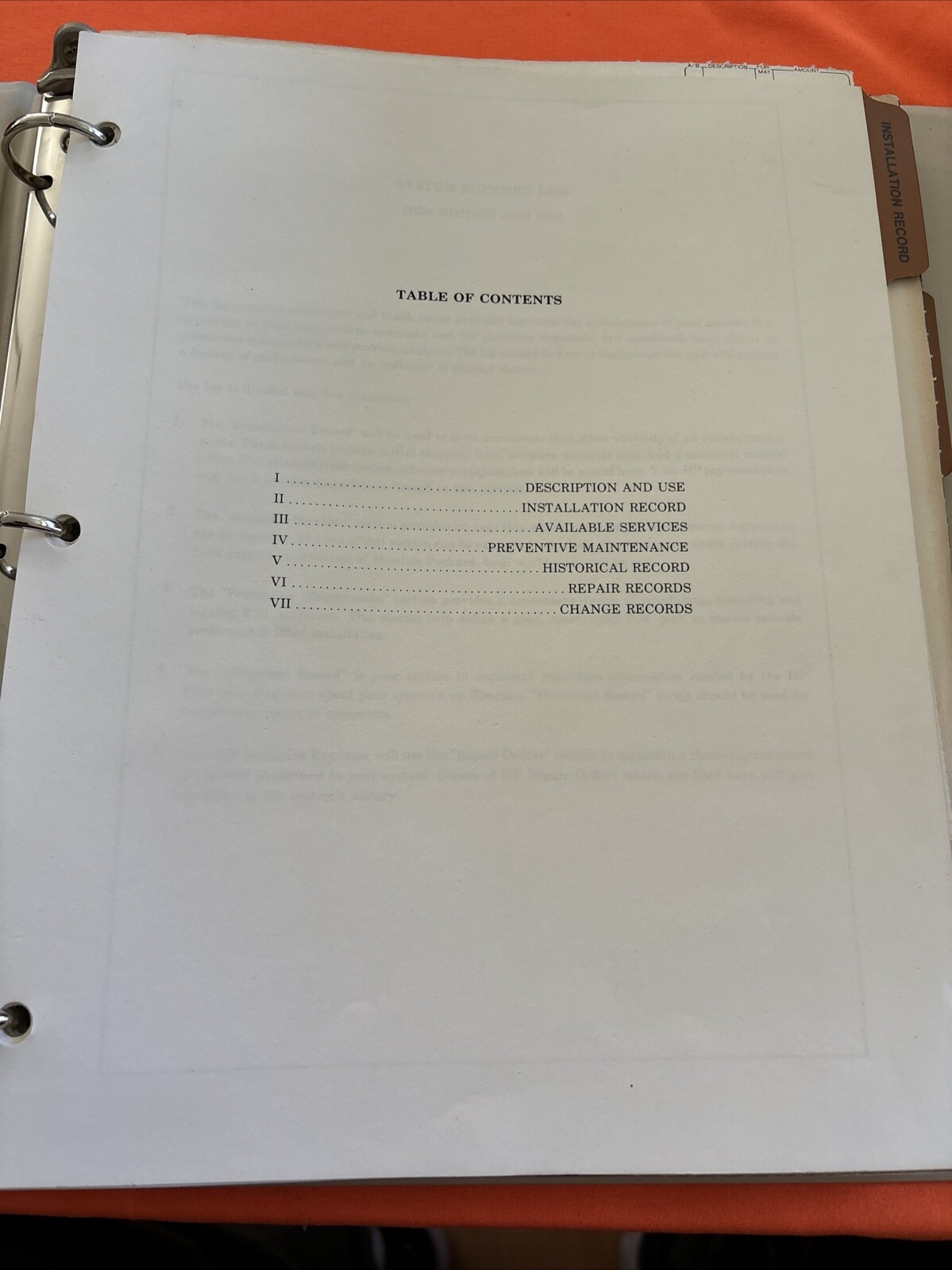 Hp 1000 Support Log Manual And Software Record Rare