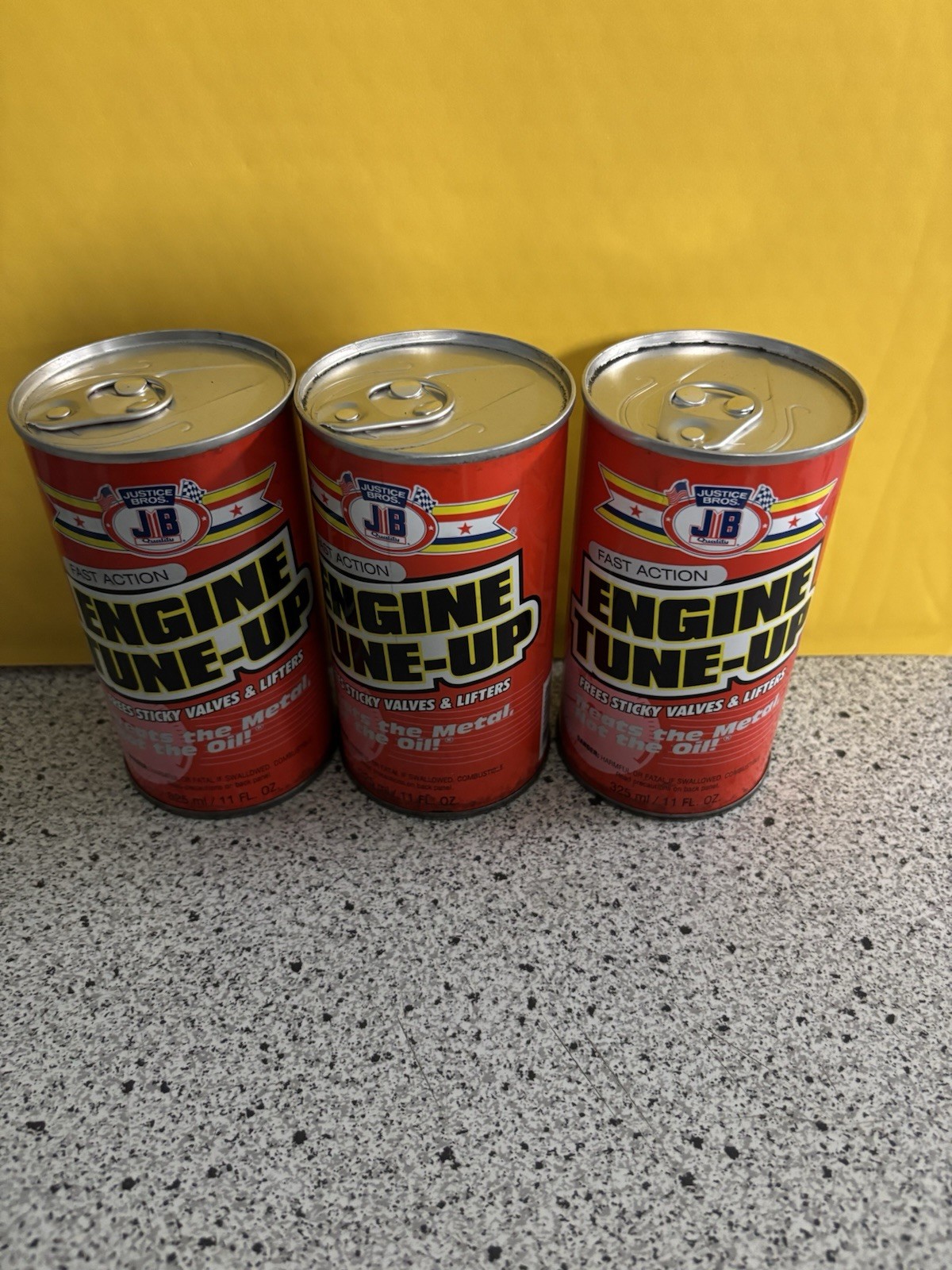 3 Pack- JB Justice Brothers Engine Tune-Up Treats Metal Not The Oil 11 FL. ounce