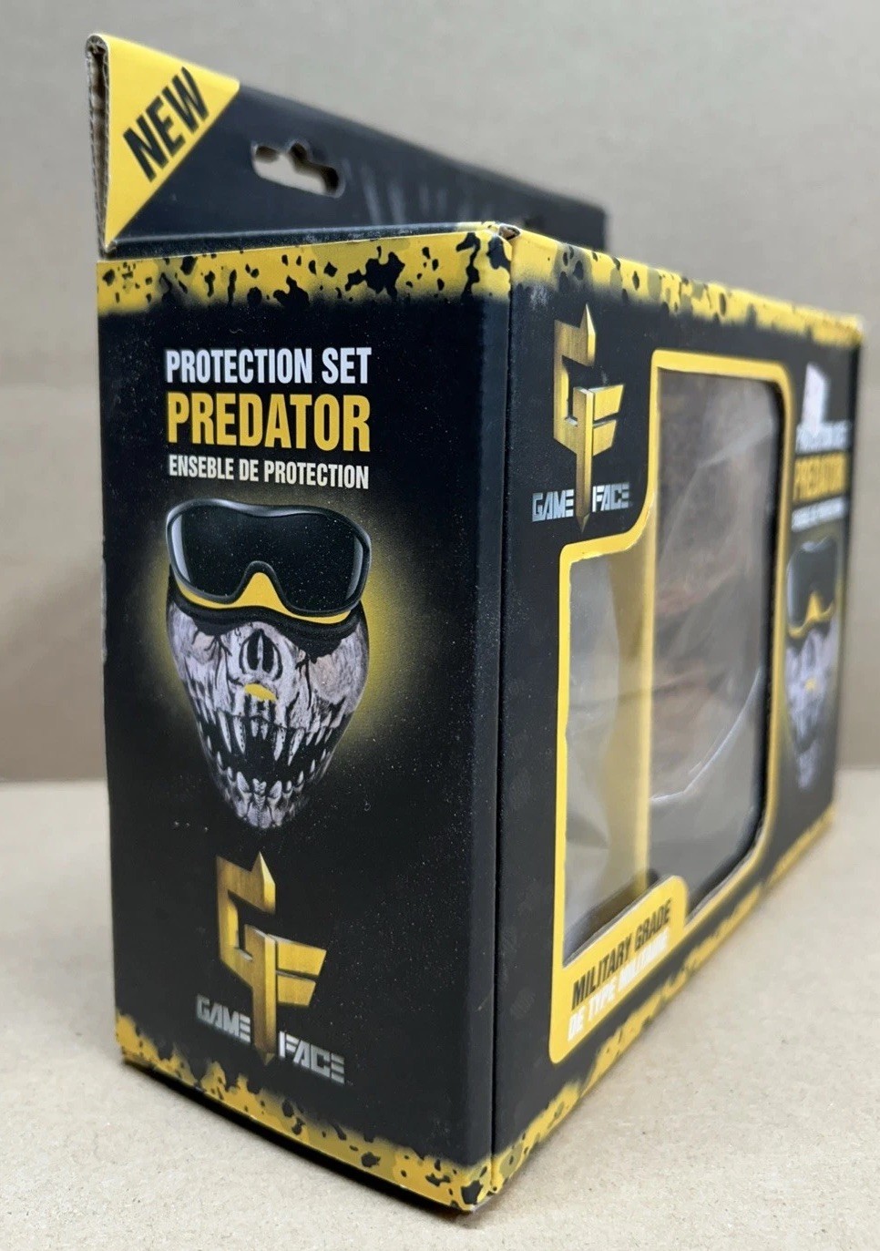 Paintball Goggles & Half Predator Mask Game Face Airsoft