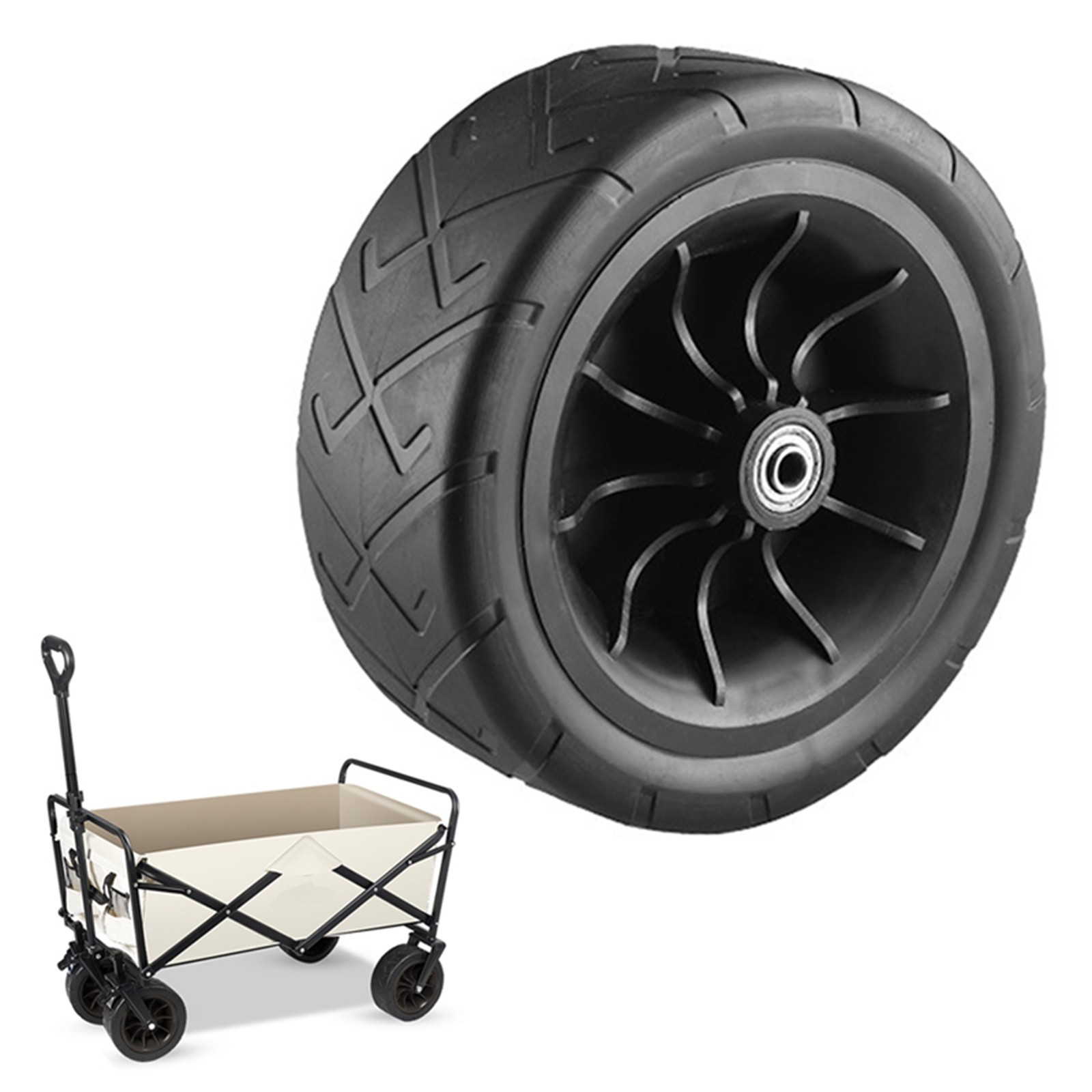 Reliable PU Replacement Wheel for All Terrain Wagon Cart Built for Longevity