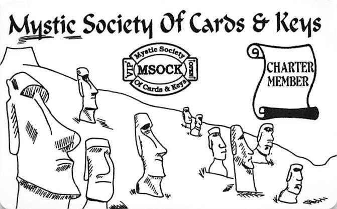 MSOCK Mystic Society of Cards & Keys - Charter Member Card: Steve Wells #29