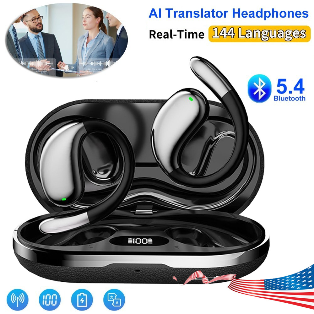 3-In-1 Smart Voice Translation Earbuds 150+ Languages Real Time Translator US